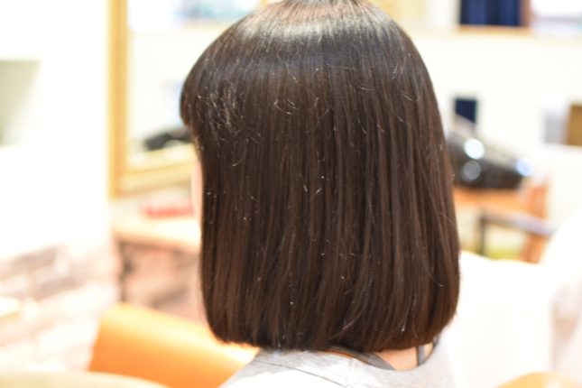 はねないギリギリの肩につかない平行なボブ 辻堂 藤沢 美容室FLOWER ～hair design～のBLOG